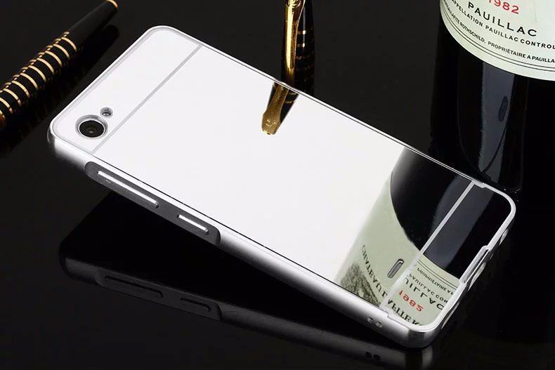 Husa / Bumper aluminiu + spate Oglinda pt. Lg G5, Lg Q6, Meizu Pro 6