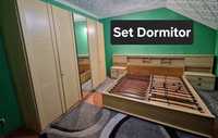 Set dormitor (pat+dulap+comodă)
