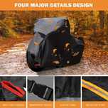 Prelata moto husa motocicleta neagra XXXL puf interior 265x125x105cm