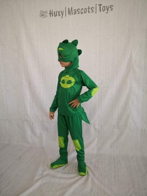 Детски парти костюм Пи Джей зелен