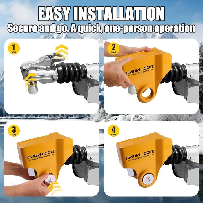 NiwNiw Заключващ механизъм за теглич Ifor Williams Knott Avonride 50мм