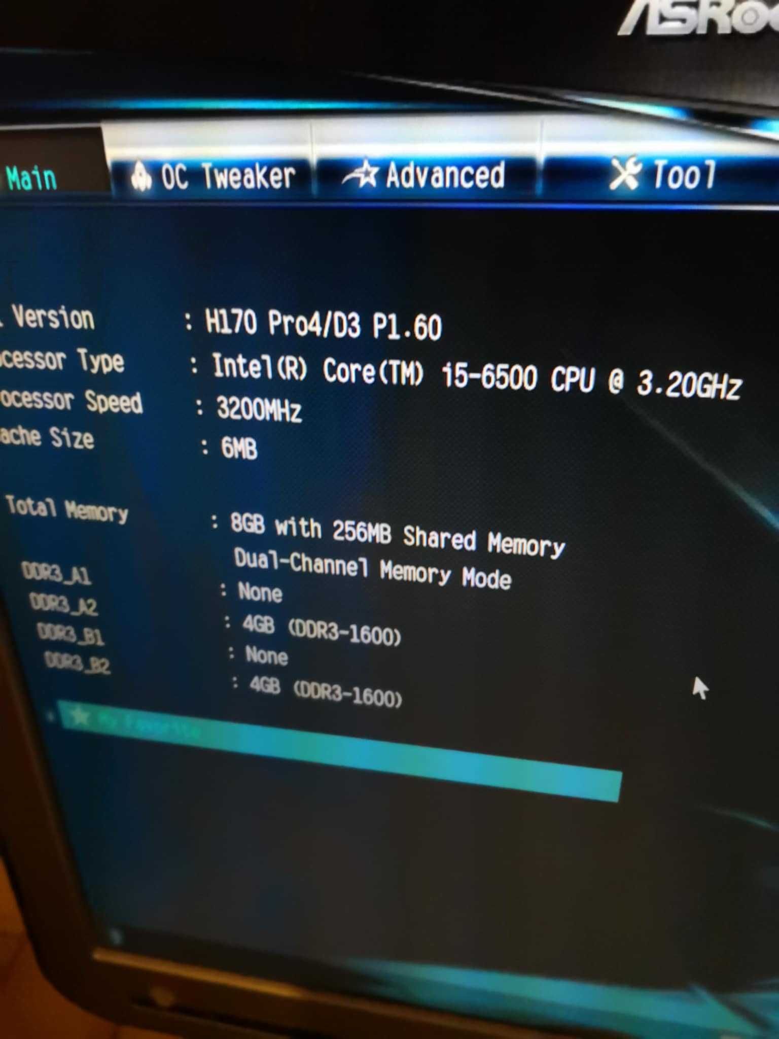 Процесор i5 6500 в компелкт с дъно и 8 гб рам памет