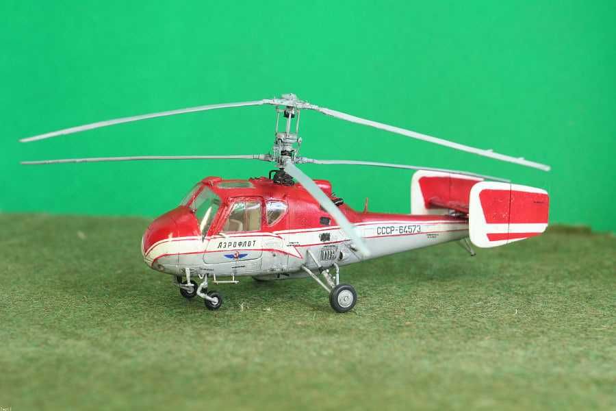 Сборная модель вертолета Ка-18 (Амодел, 1:72)
