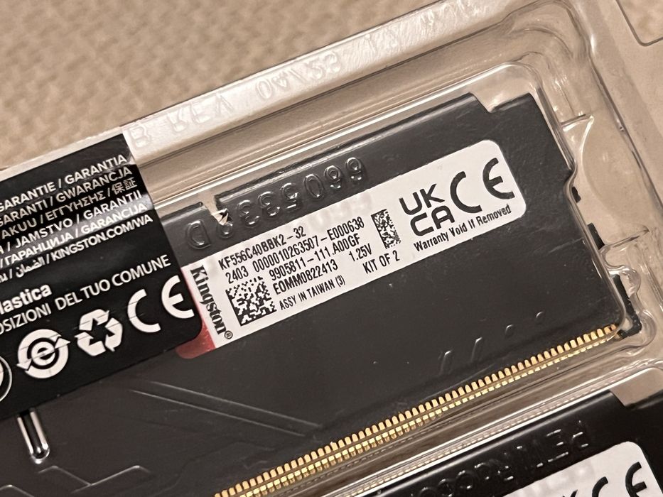 32GB (2x16GB kit) Kingston Fury Beast DDR5 5600