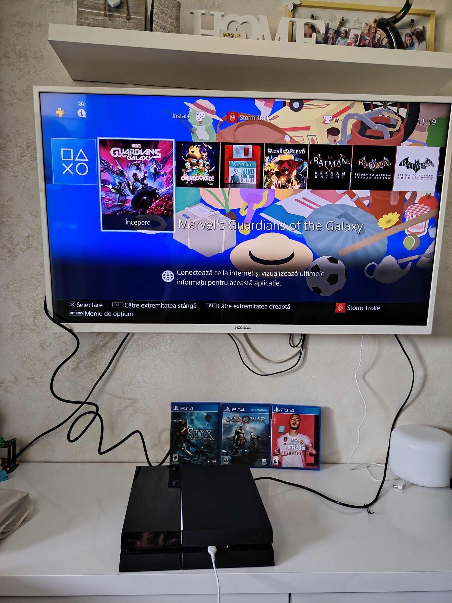 Consola PS4 500GB 10 Jocuri Controller V2 Original Sony