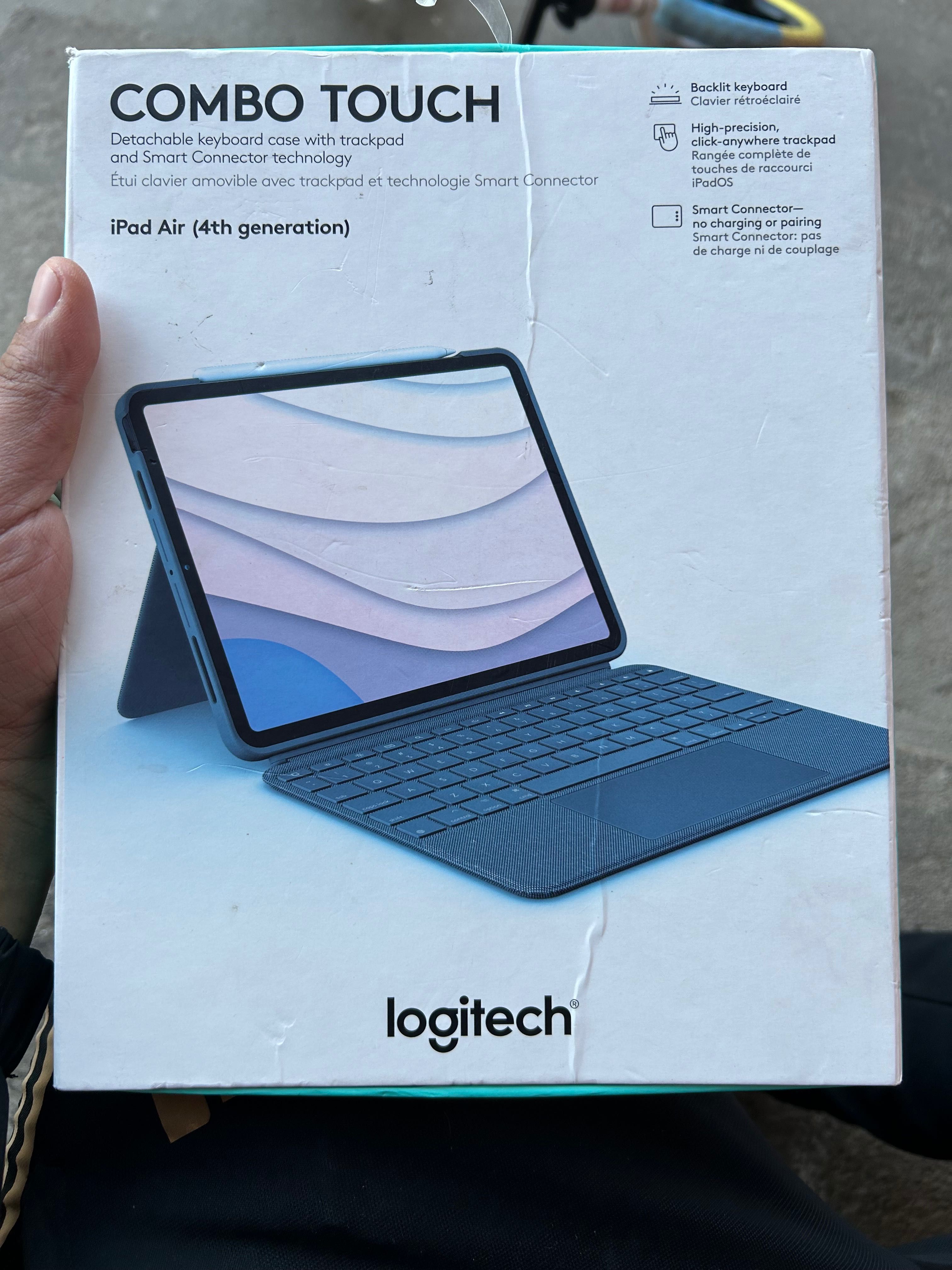 logitech combo touch ipad air 4 th generation