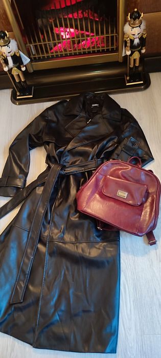 Rucsac bordo, piele ecologica, design casual, model incapator