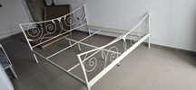 Pat Metalic 200x180cm Fara saltea Nou pat 2 persoane