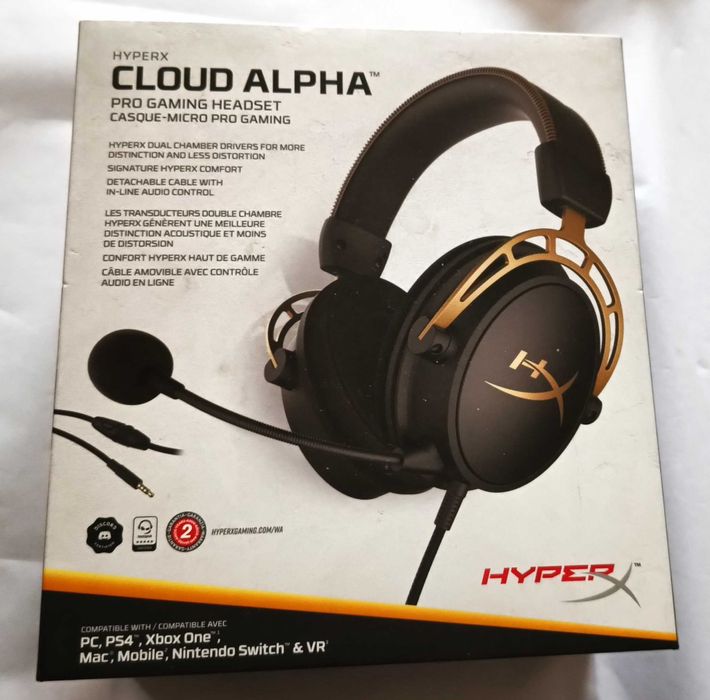 Casti HyperX Cloud Alpha Gold Limited Edition