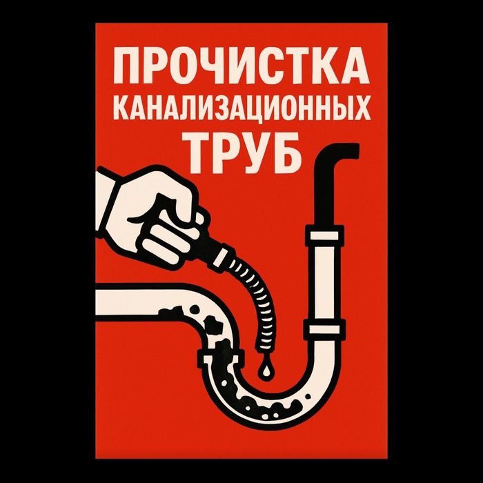 Прочистка канализации. Профессиональным оборудованием. Качественно . 2