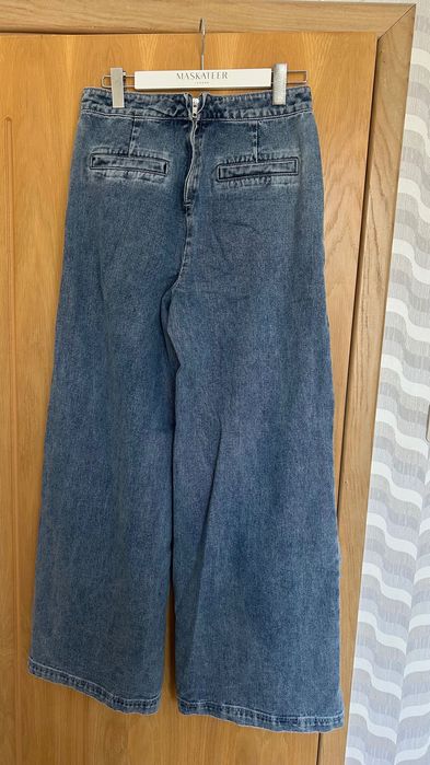 Дънков костюм сако и панталон, River Island. Размер L