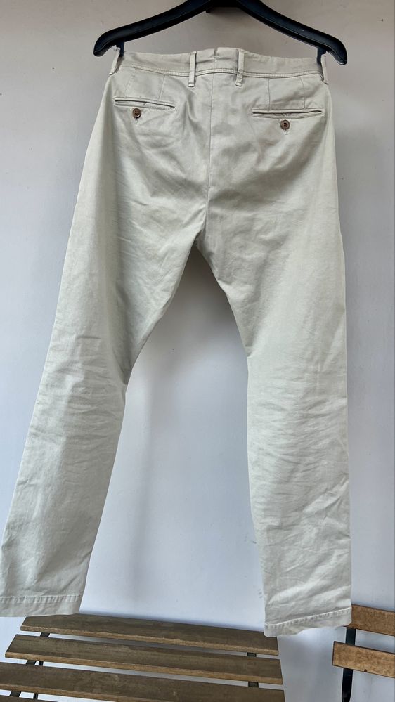 Chino bej WHITE marimea talie 33 lungimea 32