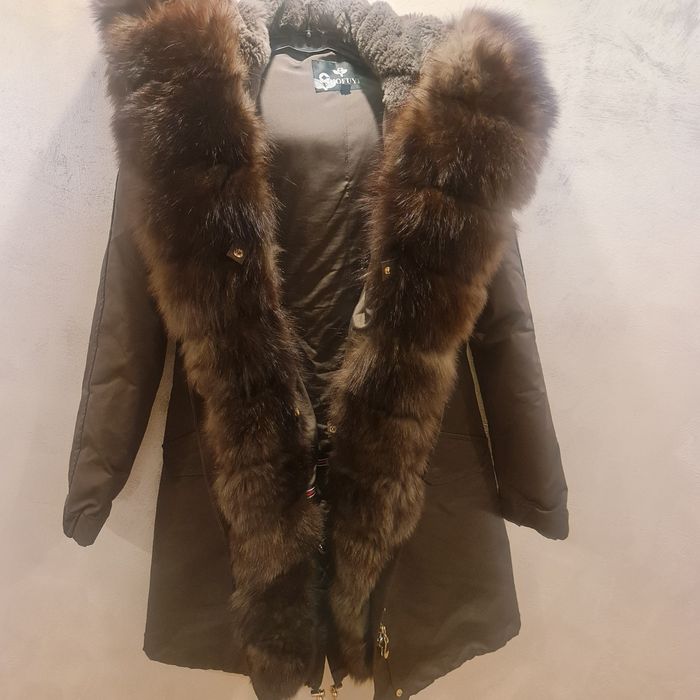 Geaca Parka blana naturala