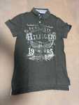 Tricou POLO Tommy Hilfiger Gri cu imprimeu , Marimea S -EUR36-38- 2025