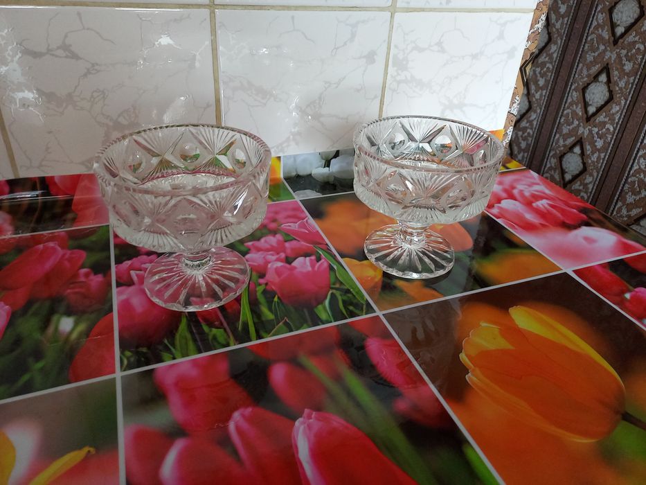 Вазочки хрустальные для варенья или конфет