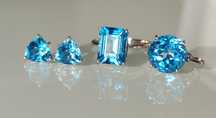 Set aur 18k cu topaz