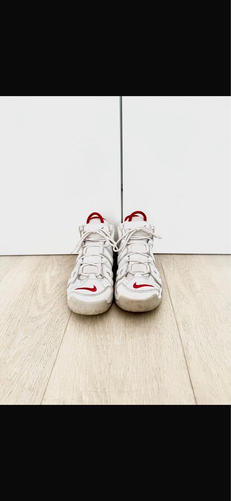 Nike uptempo university grey red fog marimea 42