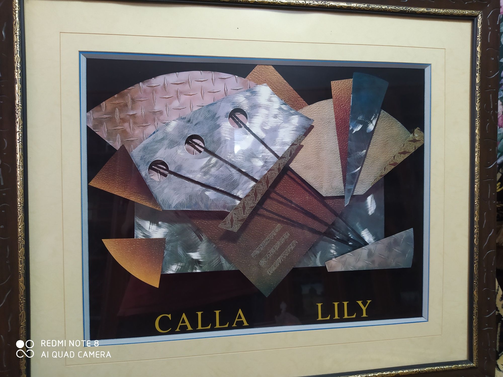 Картина "Galla LiLy" в рамке со стеклом