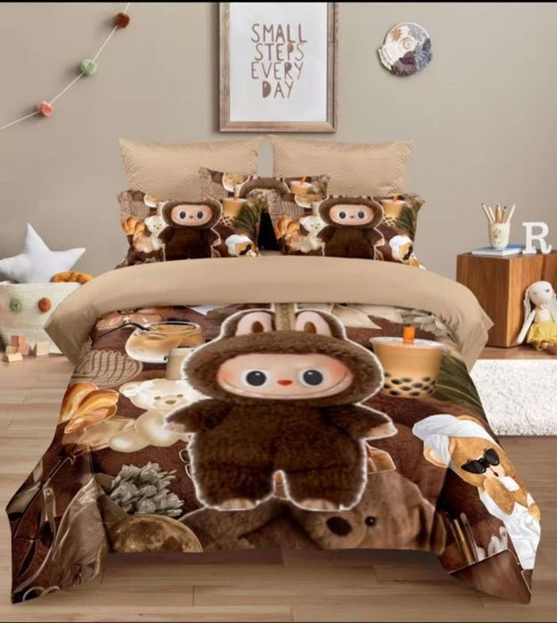 Детское трендовое постельное Labubu