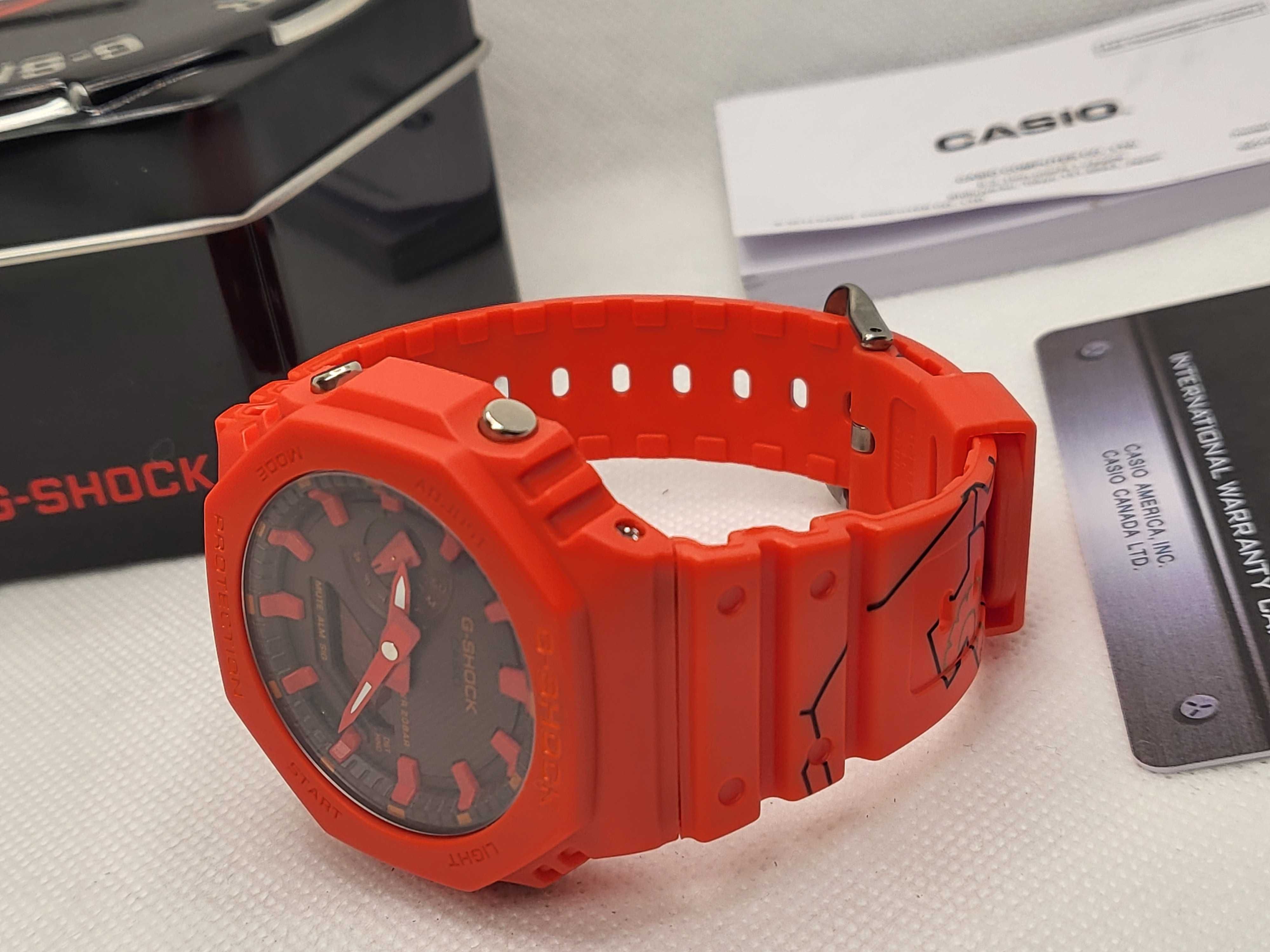 Ceas Sport Casio g shock Skater ga 2100 RED TOOLS Nou,Garantie 2 ani