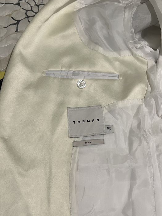 Sacou Topman Crem/Alb