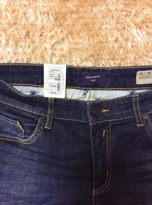 Benvenuto slim fit jeans barbati 34/32