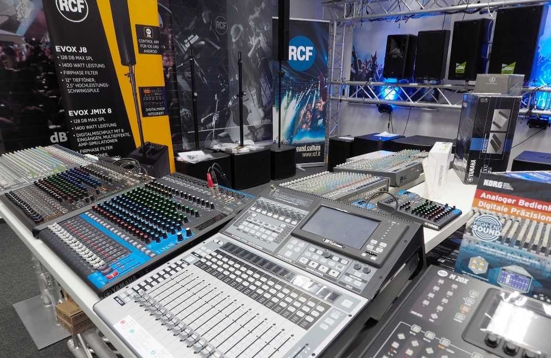 Усилители активные микшеры Dynacord Behringer акустика микрофоны.