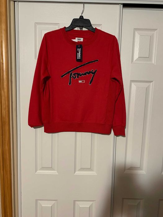 Tommy Hilfiger crew neck пуловер, НОВ с етикет, размер: XS