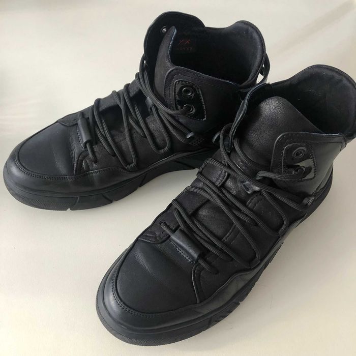 Ghete GRYXX negre, model J200010, din piele naturala