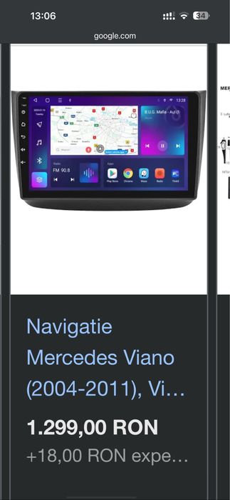 Navigatie Andreoid Mercedes vito viano w639