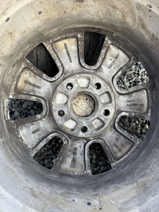 Set 4 anvelope 205 55 r16  cu jante de audi 5x112