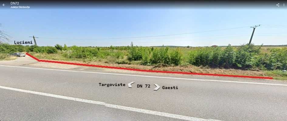 Loturi (ultimele) teren Lucieni, langa Targoviste, deschidere la DN 72