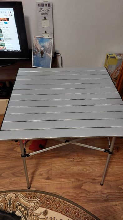 Masa camping picnic pescuit plianta pliabila din aluminiu