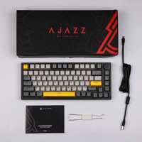 Механическая клавиатура Ajazz AK820(Black, white edition)