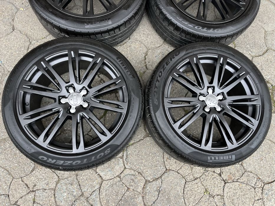 Jante aliaj 5x112mm, anvelope iarna 245/45 R19, Audi A4 A5 A6 A7 A8 Q3