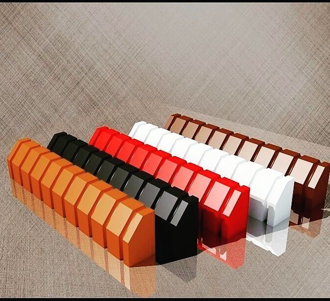 Брусчатка Бордюр 1 метр, 50см пескоблок накрывки (крышка) для заборов