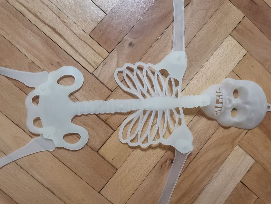 Хелоуин украса лампички Прилеп скелет каубой размер S