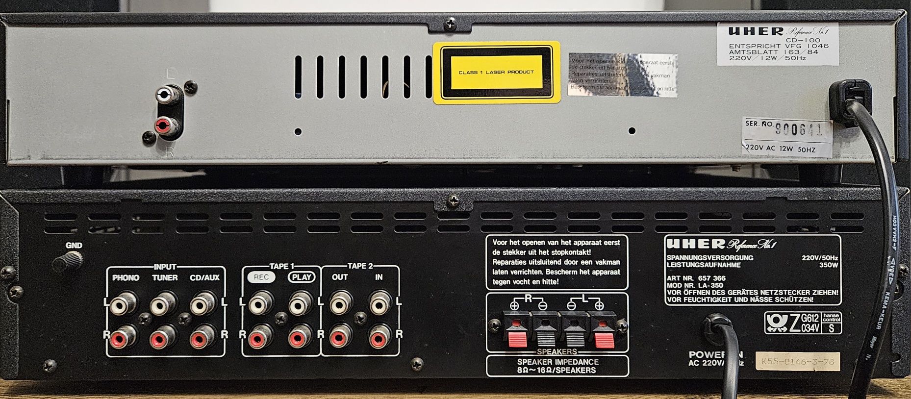 Uher Reference No 1 LA-350  CD-100