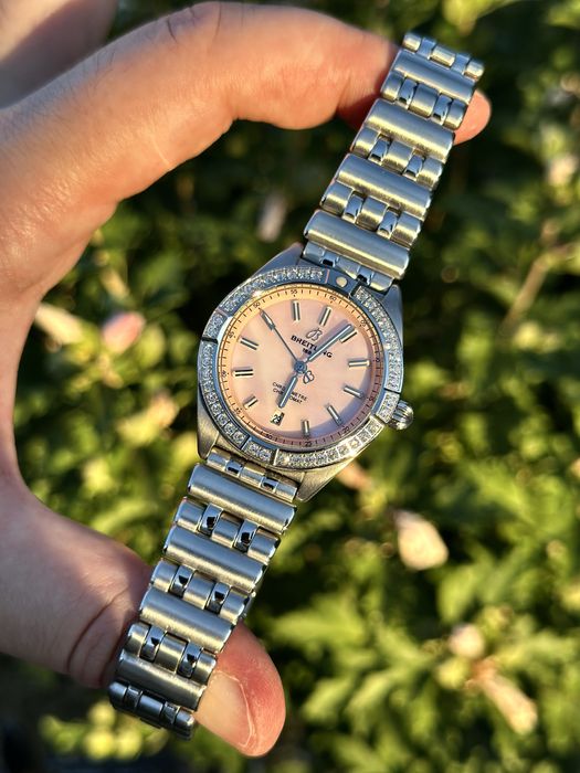 Breitling Chronomat Dial Roze 36,mm lady