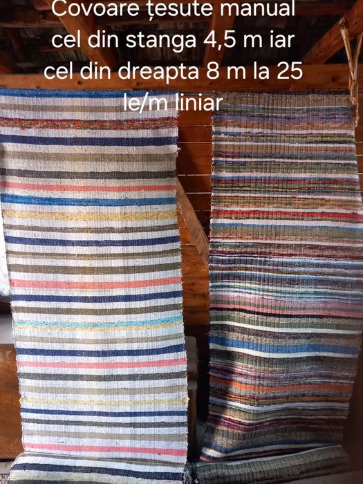 Covoare tradiționale, 15-25 lei metrul liniar