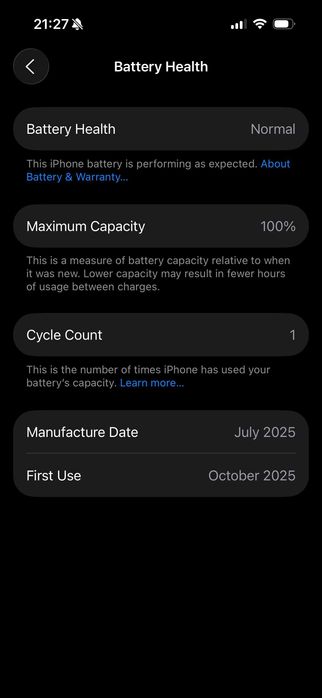 iPhone 16, розов, 128GB, батерия 100%, гаранция до 24.05.2026