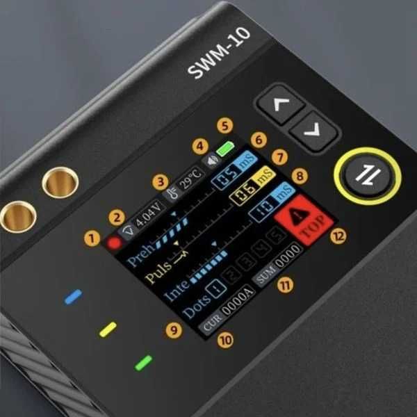 FNIRSI SWM-10 Aparat portabil de sudură in puncte, ecran TFT, 5000mAh