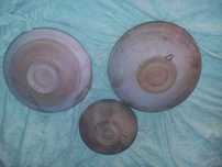 Farfurii decorative Ceausiste,farfurii lut veche pt.decor tip tablou