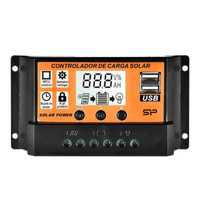 Controler 100A Regulator Solar MPPT/PWM 12V 24V cu 2 mufe USB