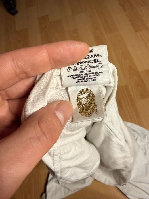 Bape Bathing Ape tee glow in the dark