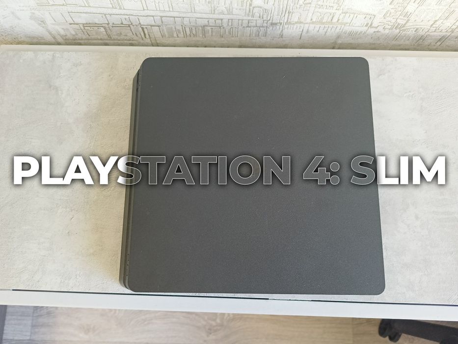 PS4 SLIM | 1 тб + 3 диска + 2 геймпада