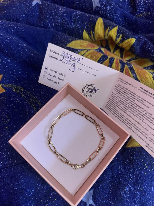 Brățară aur DivaGold 14 k zale