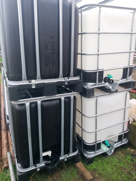 Mini- bazine ibc 600 l albe ,negre curate igienizate corbu cta