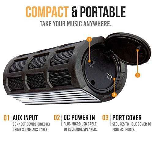 Alpatronix AX410 12 Watt Waterproof Bluetooth Speaker