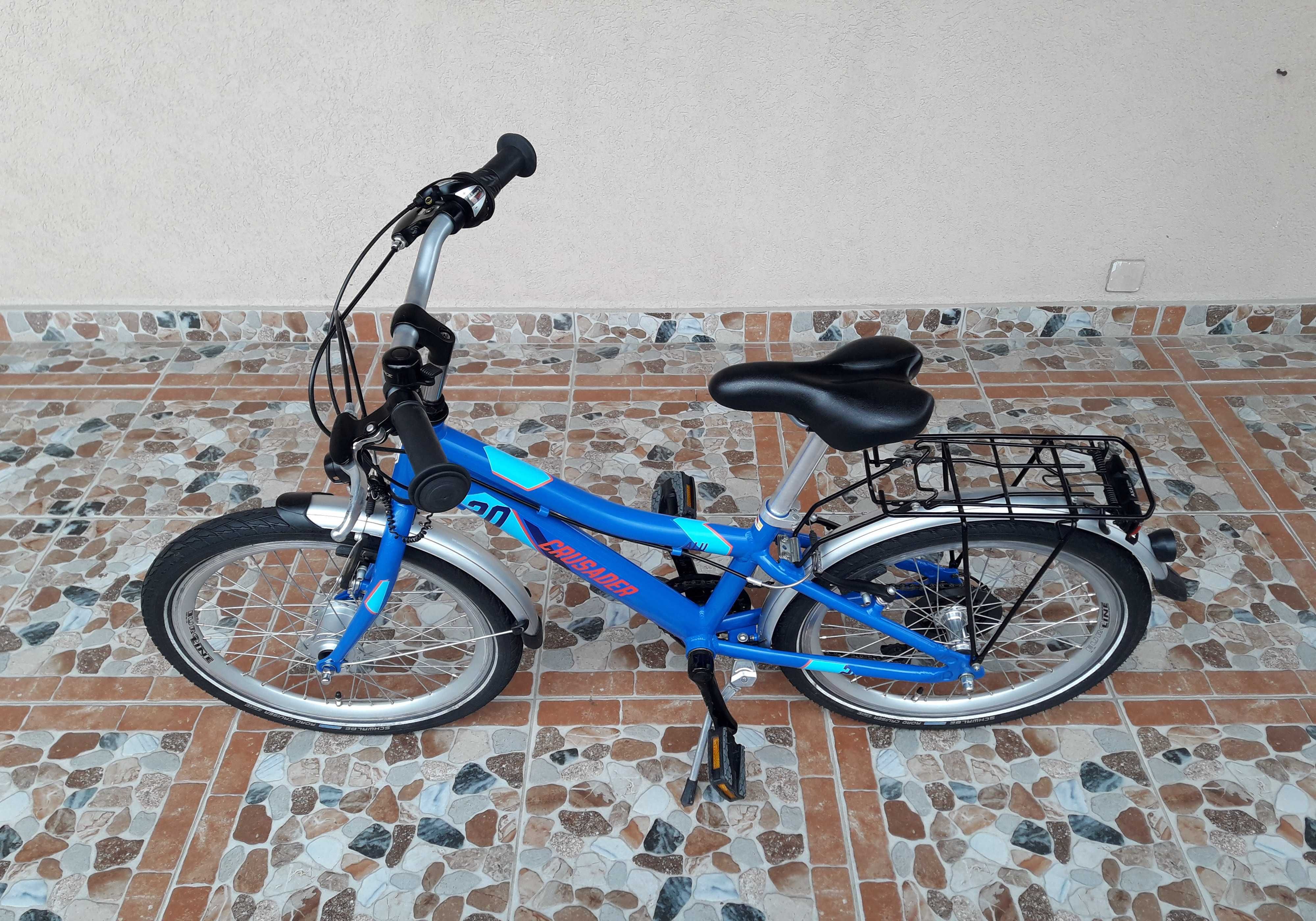 Bicicletă copii 20’ PUKY Crusader 20-6 ALUMINIU light – albastru/roșu
